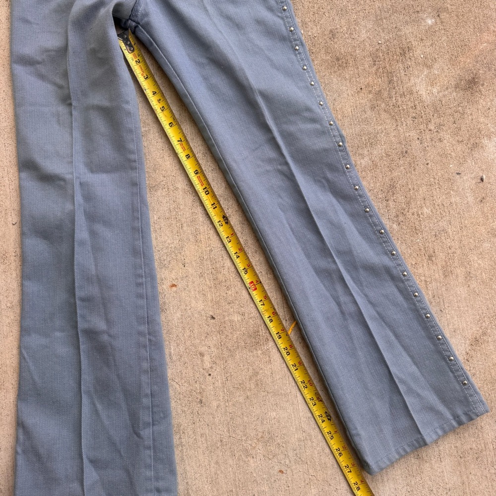 Vintage Billy the Kid 70s Studded Flared Jeans Women's Blue High Waist 25x28 USA - Picture 6 of 10